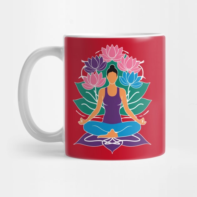 Spiritual Lotus Meditation by Urbanprint